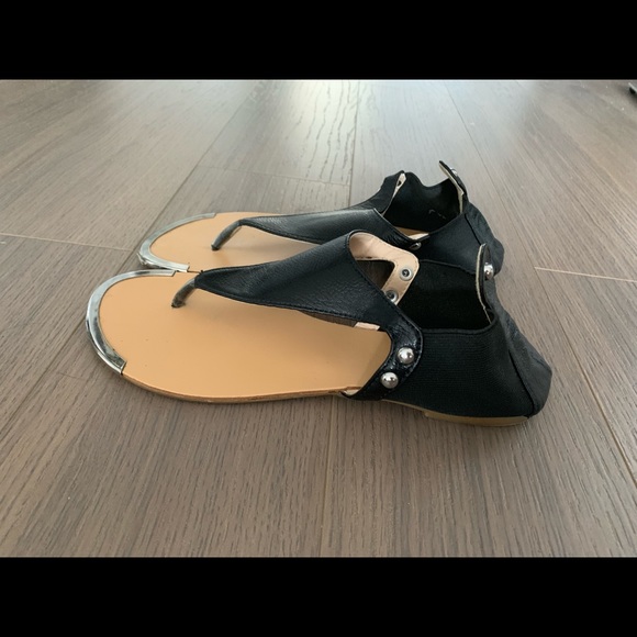 Bamboo black sandals - Picture 2 of 2